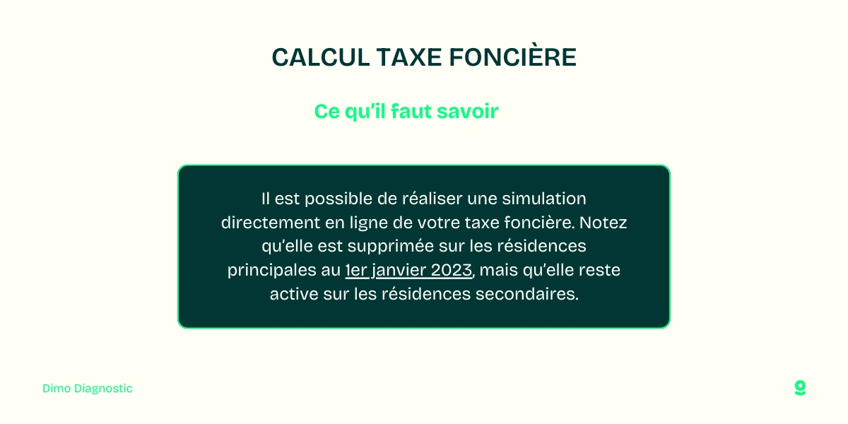 Simulateur de calcul de la taxe foncière